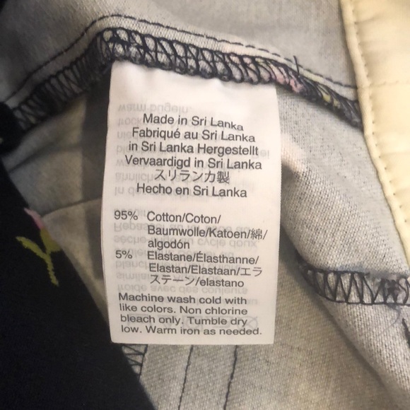 J.Crew Factory Navy floral Winnie Capri pant;Sz 0 - Picture 10 of 10